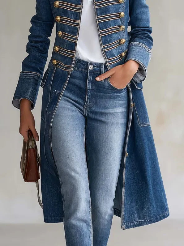 Carisanne - Cappotto militare lungo pesante