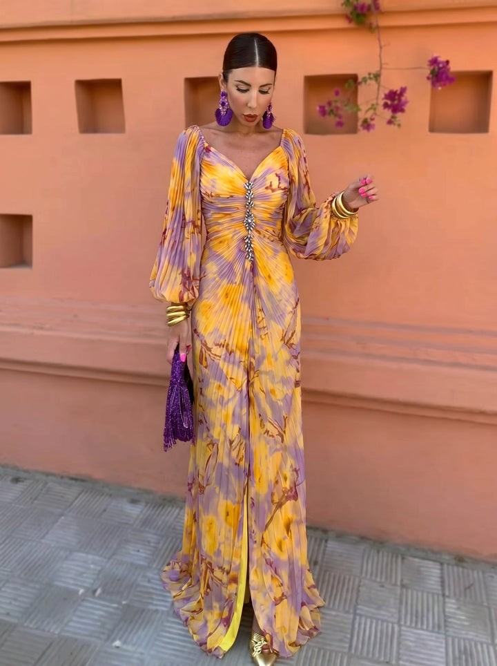 Arienne - Abito maxi fluido floreale