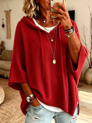 Zoralisse - Maglione con cappuccio oversize e confortevole