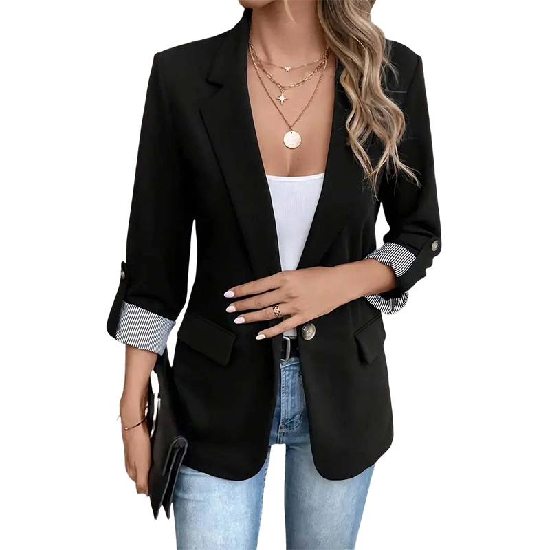 Neravelle - Blazer sartoriale con maniche arrotolate