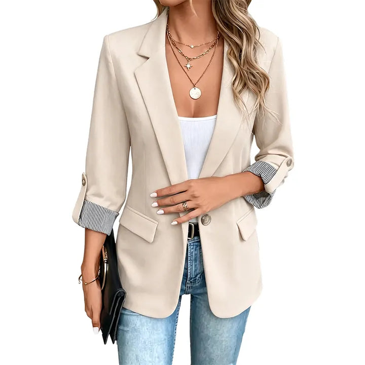 Neravelle - Blazer sartoriale con maniche arrotolate