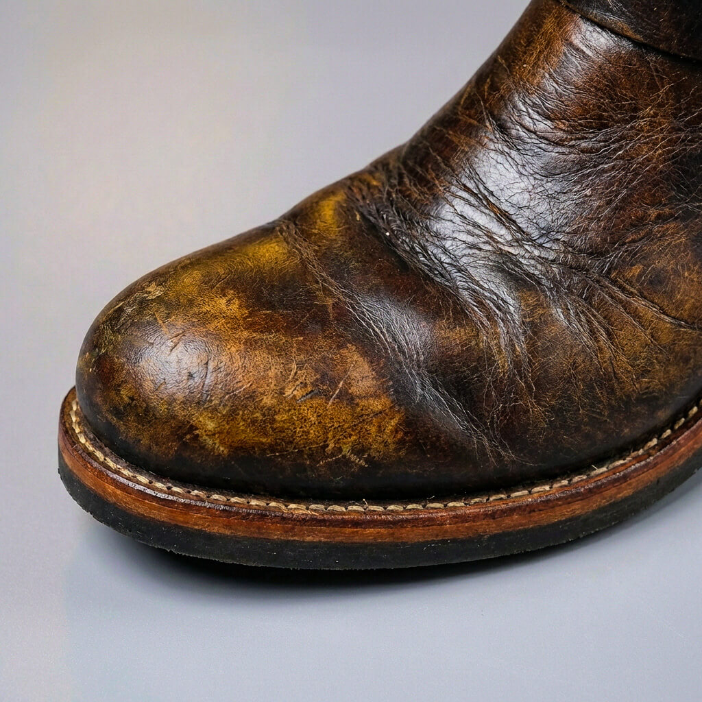 Gideon - Stivali vintage in pelle con fibbia