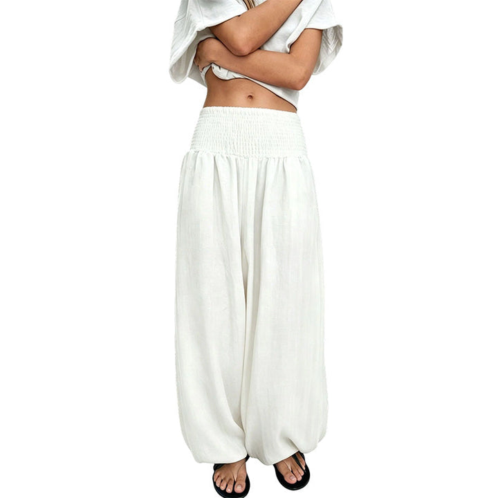 Anavie - Pantaloni harem effetto soft touch