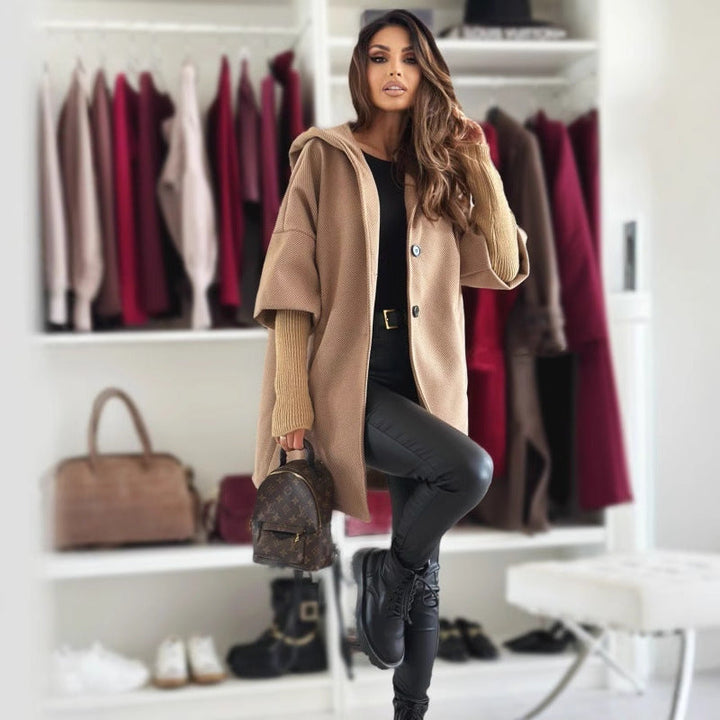 Esteliane - Cardigan con spalle scese dal fit rilassato