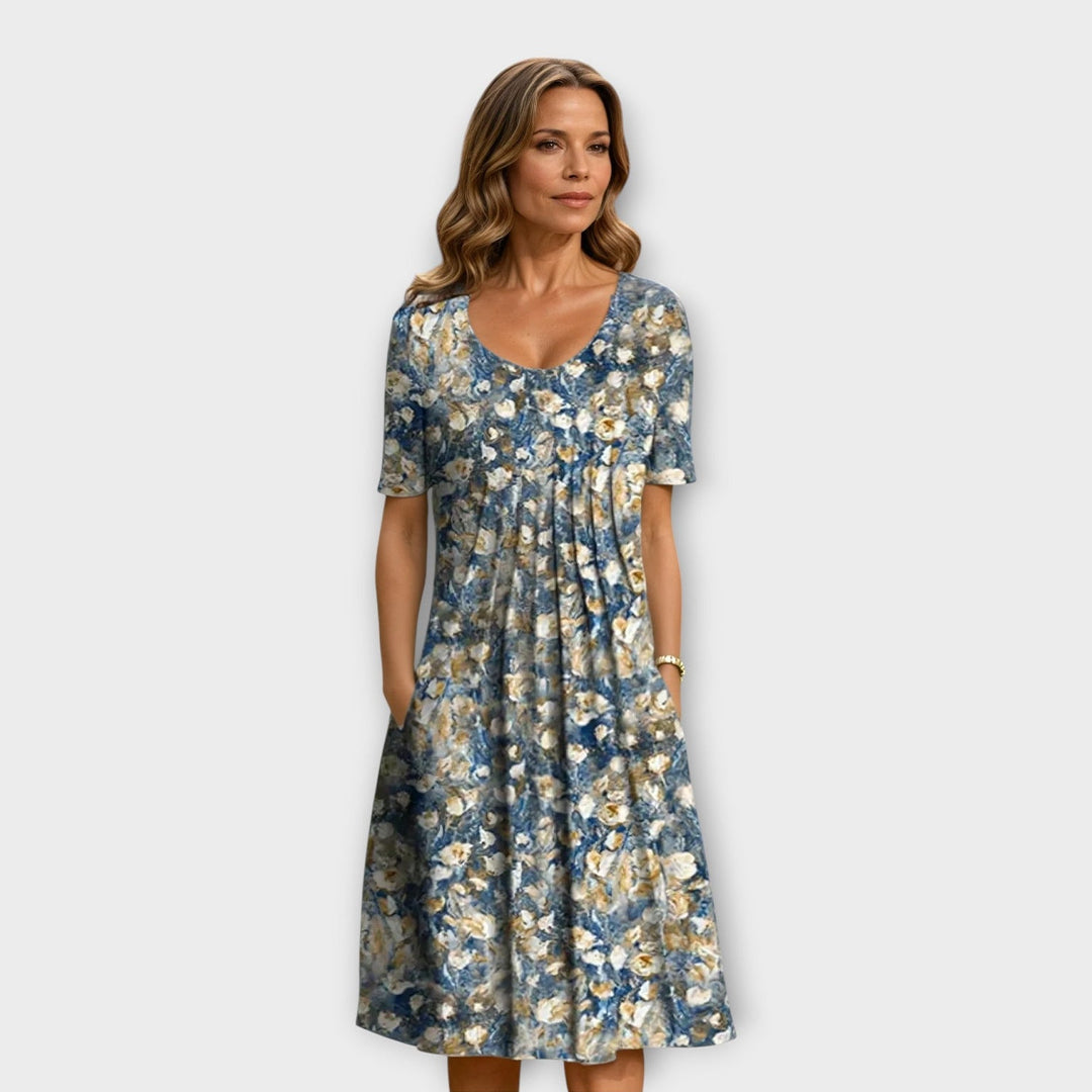 Ailith - Abito drappeggiato soft touch