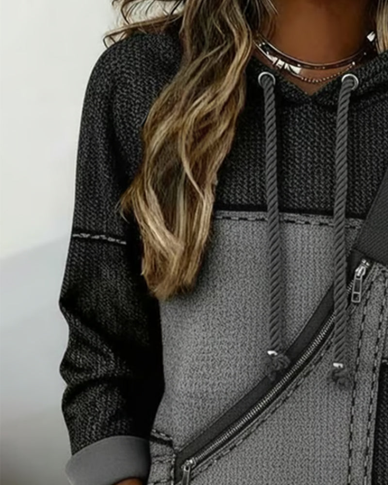 Eulanique - Felpa testurizzata con zip