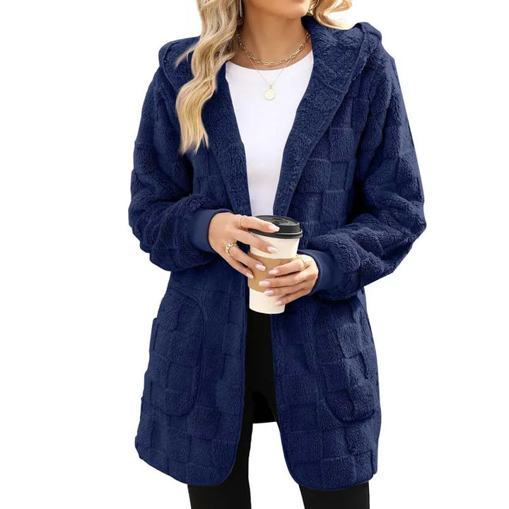 Zinnabelle - Cardigan con cappuccio effetto peluche