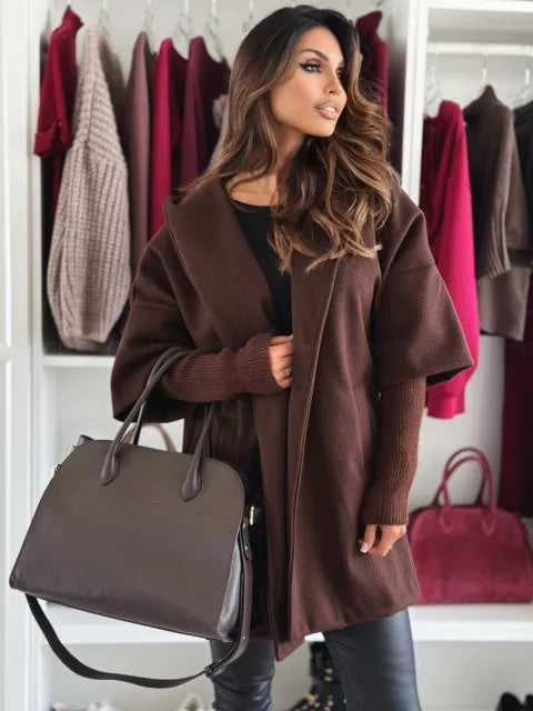 Esteliane - Cardigan con spalle scese dal fit rilassato