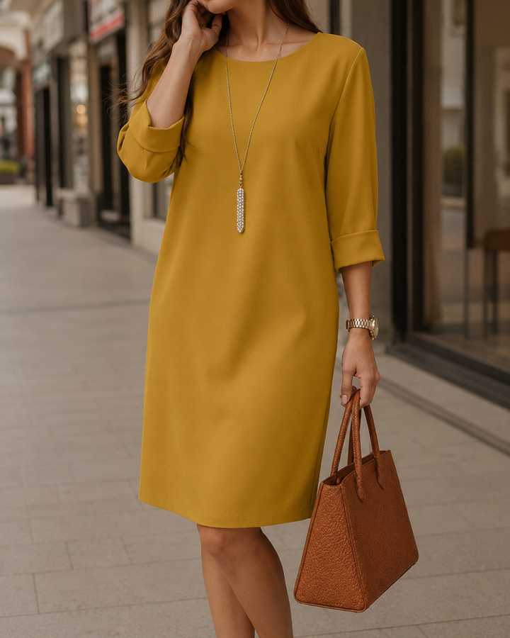 Delya - Abito midi drappeggiato