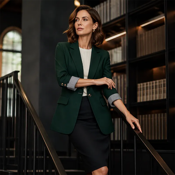 Neravelle - Blazer sartoriale con maniche arrotolate