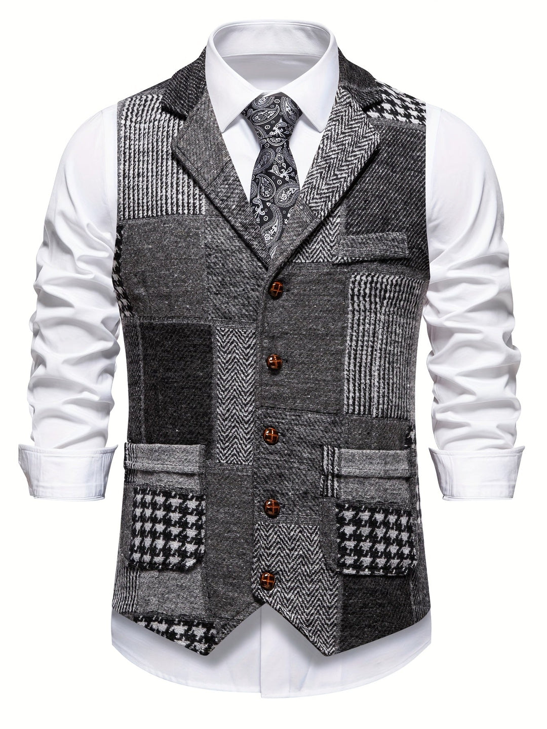 Ellis - Gilet a spina di pesce