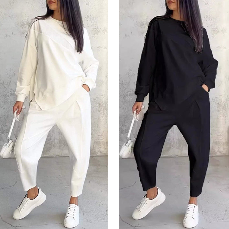 Eulavie - Coordinato loungewear oversize dal tocco morbido