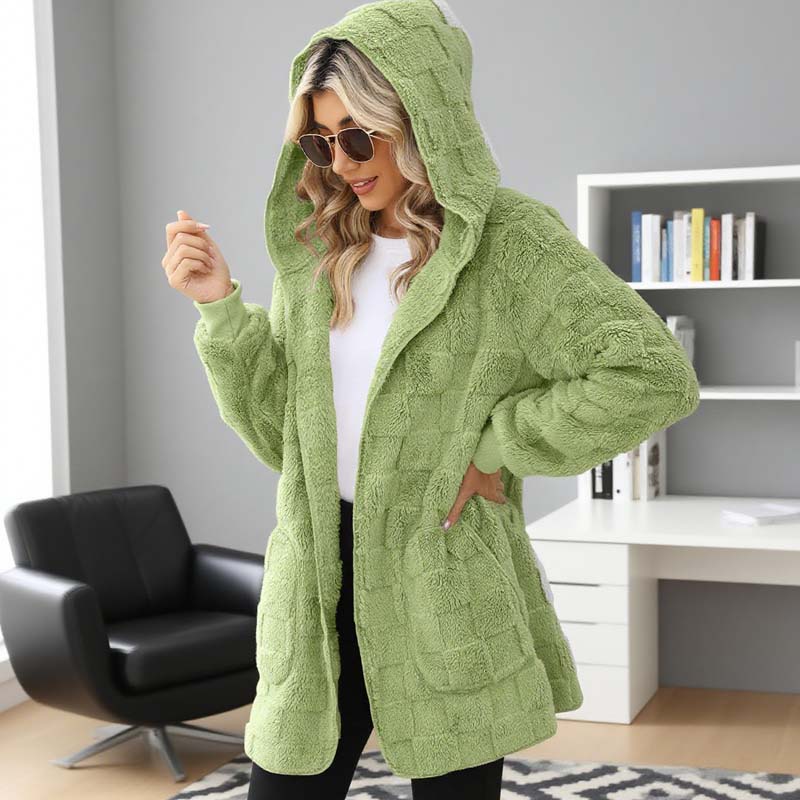 Zinnabelle - Cardigan con cappuccio effetto peluche