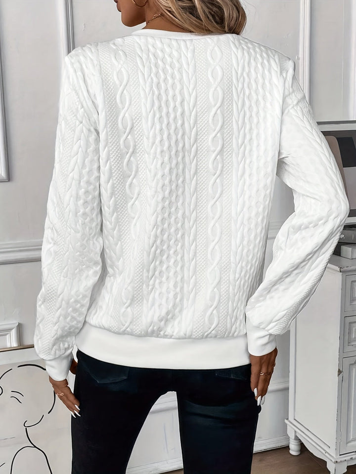 Delorina - Maglione con zip frontale morbido al tatto