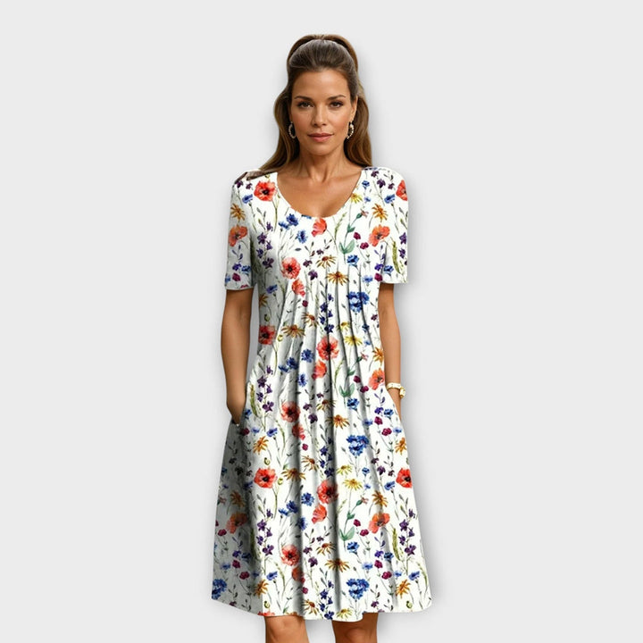 Ailith - Abito drappeggiato soft touch