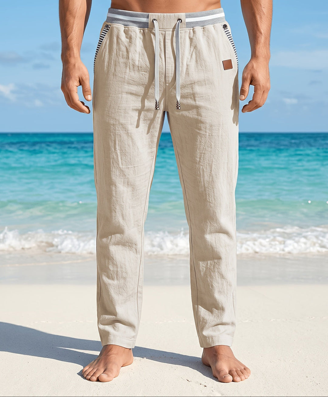Branford - Pantaloni in lino leggeri