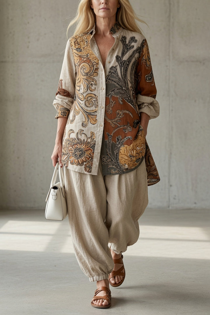 Laurienne - Coordinato camicia e pantaloni traspiranti