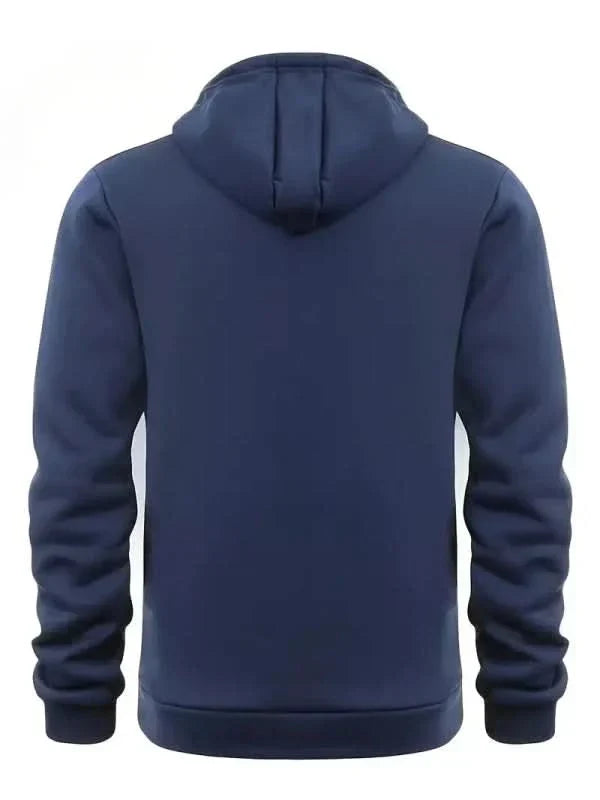 Sterling - Felpa con cappuccio a mezza zip morbida al tatto