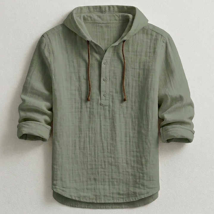 Daelor - Camicia con cappuccio morbida al tatto