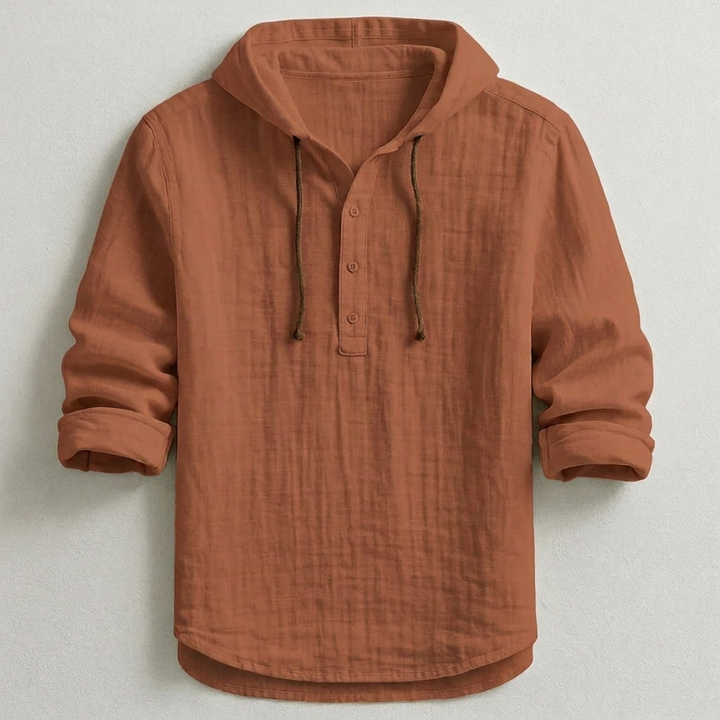 Daelor - Camicia con cappuccio morbida al tatto