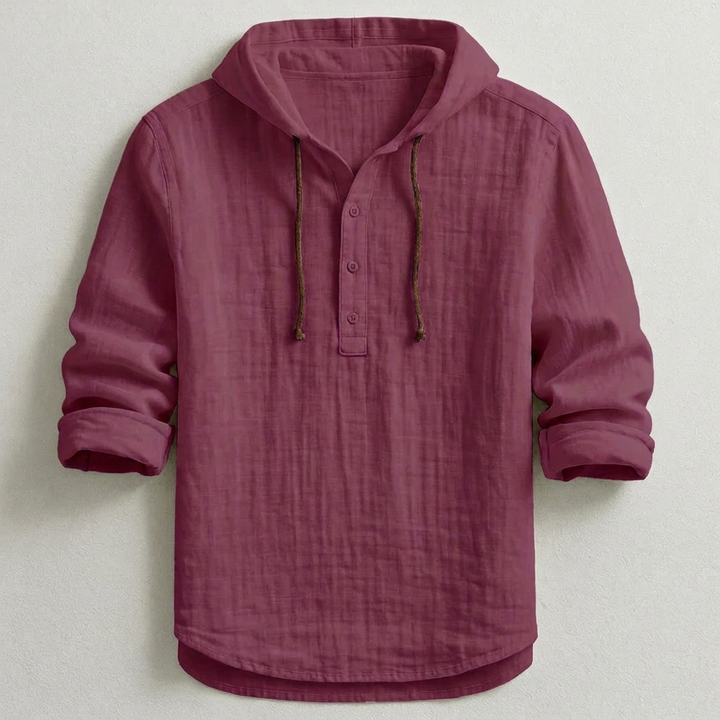 Daelor - Camicia con cappuccio morbida al tatto