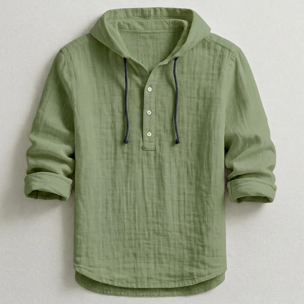 Daelor - Camicia con cappuccio morbida al tatto