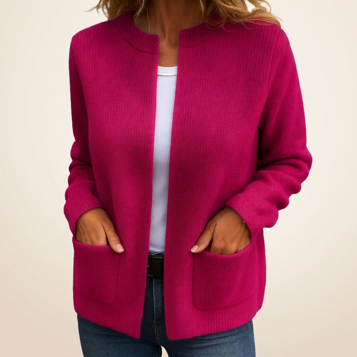 Avenelle - Cardigan in maglia a taglio rilassato con tasche