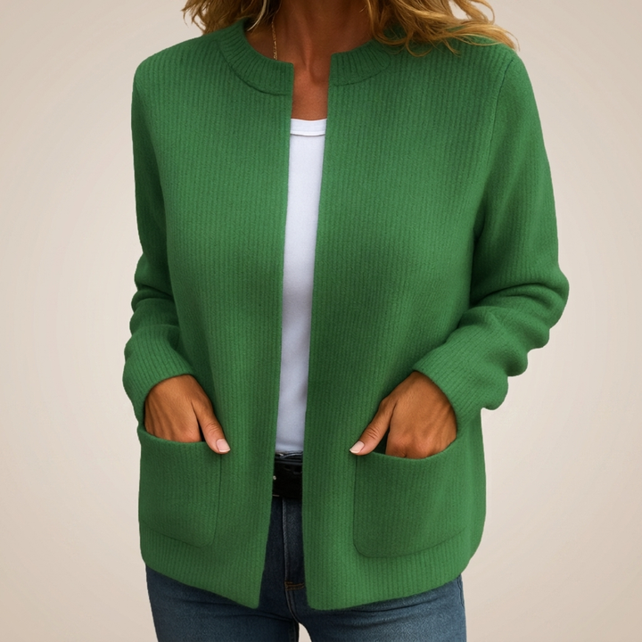 Avenelle - Cardigan in maglia a taglio rilassato con tasche