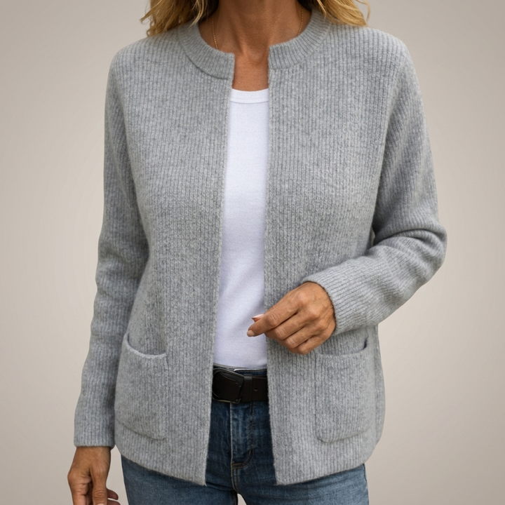 Avenelle - Cardigan in maglia a taglio rilassato con tasche