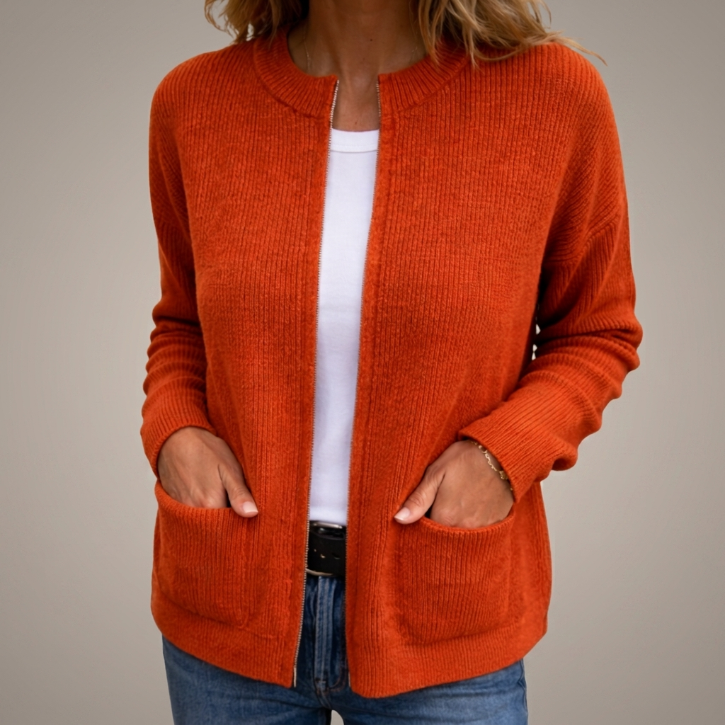 Avenelle - Cardigan in maglia a taglio rilassato con tasche