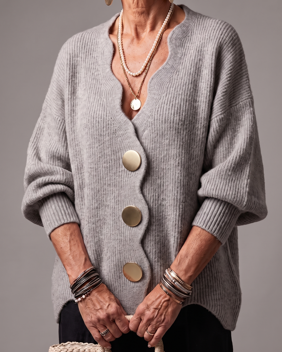 Elin - Cardigan morbido al tatto