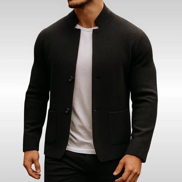 Corben - Blazer da uomo in maglia testurizzato