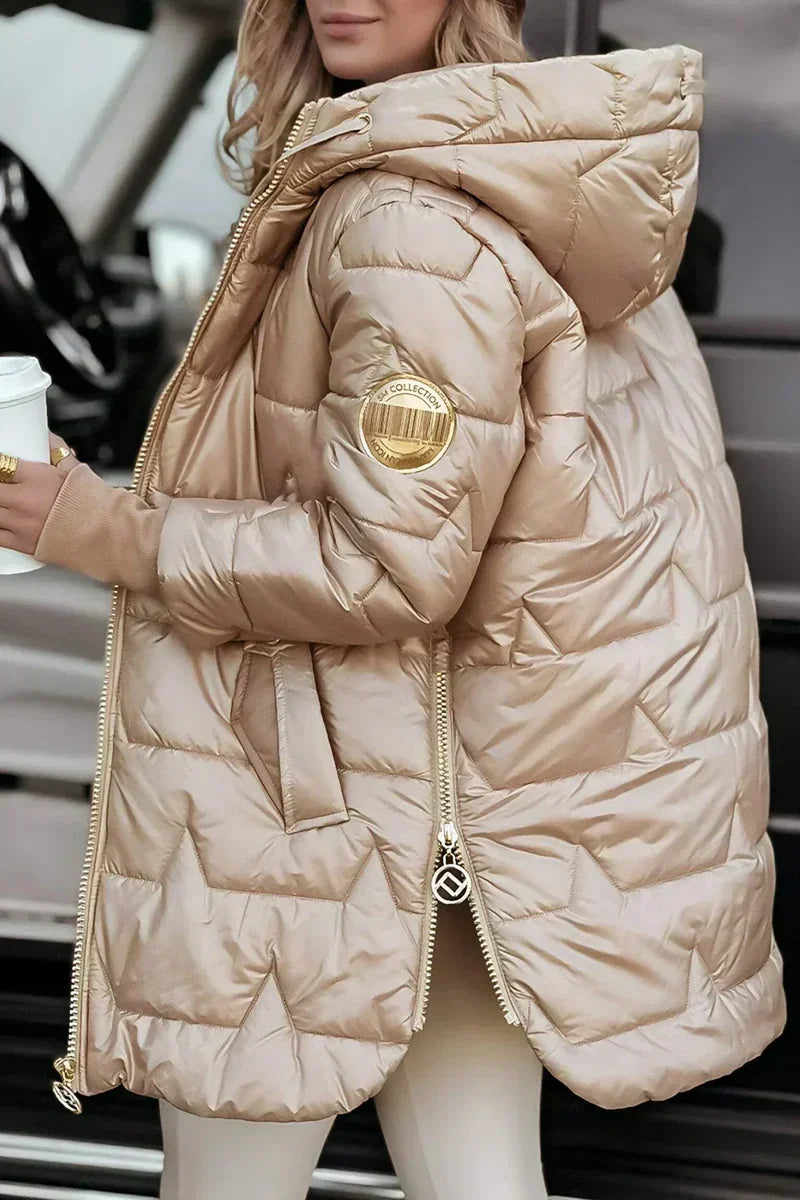 Ayla - Cappotto invernale imbottito con cappuccio
