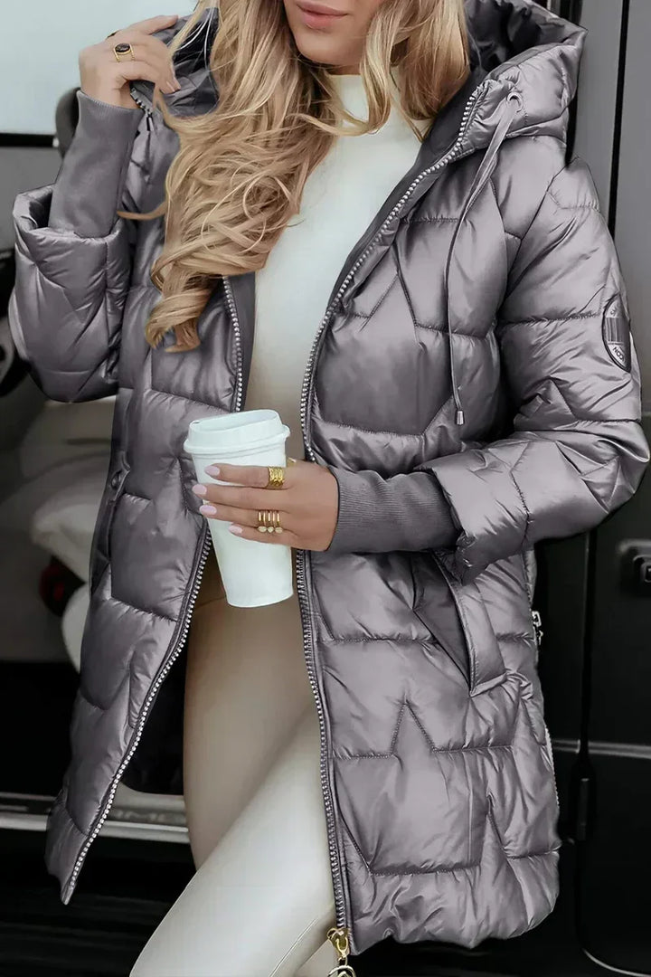 Ayla - Cappotto invernale imbottito con cappuccio