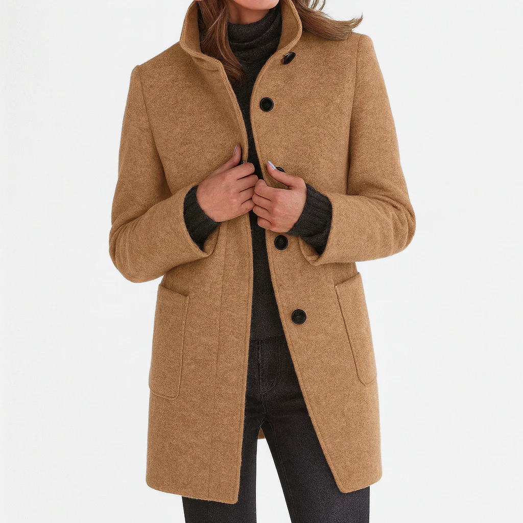 Elanique - Cappotto sartoriale morbido al tatto