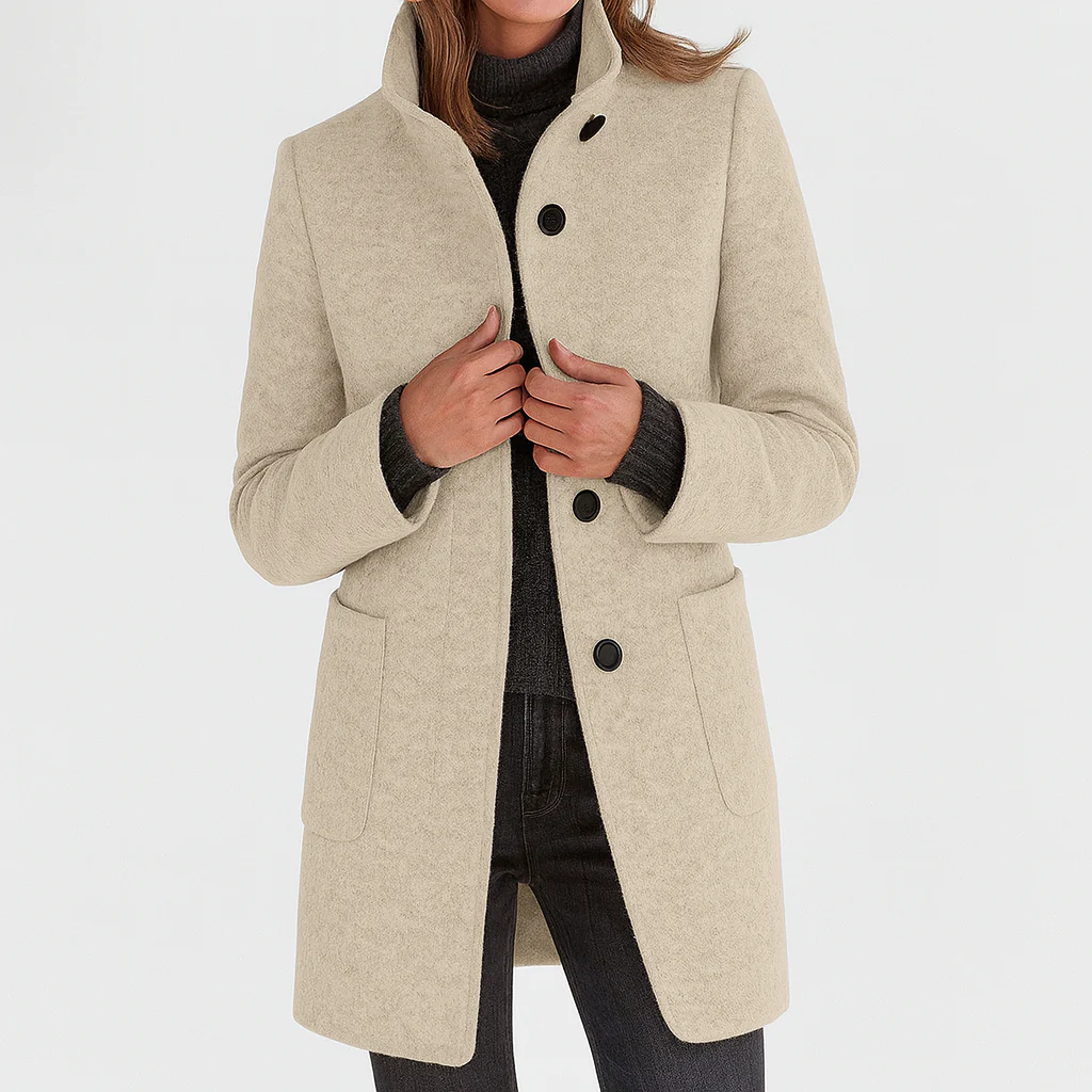 Elanique - Cappotto sartoriale morbido al tatto