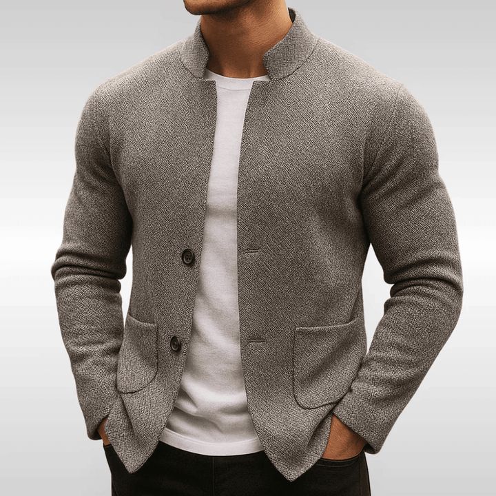 Corben - Blazer da uomo in maglia testurizzato