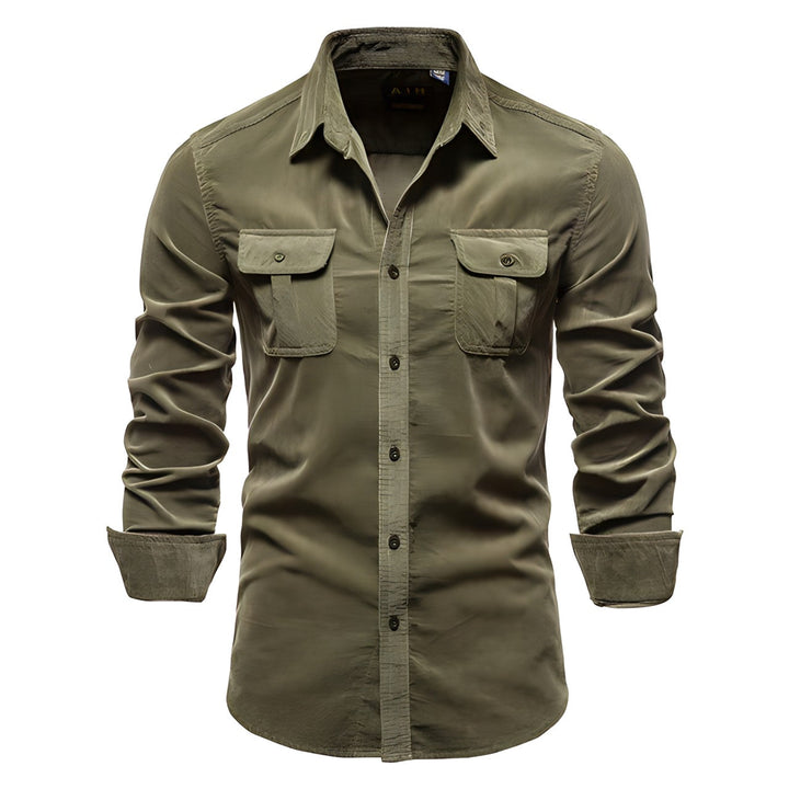Derwyn - Camicia casual morbida al tatto