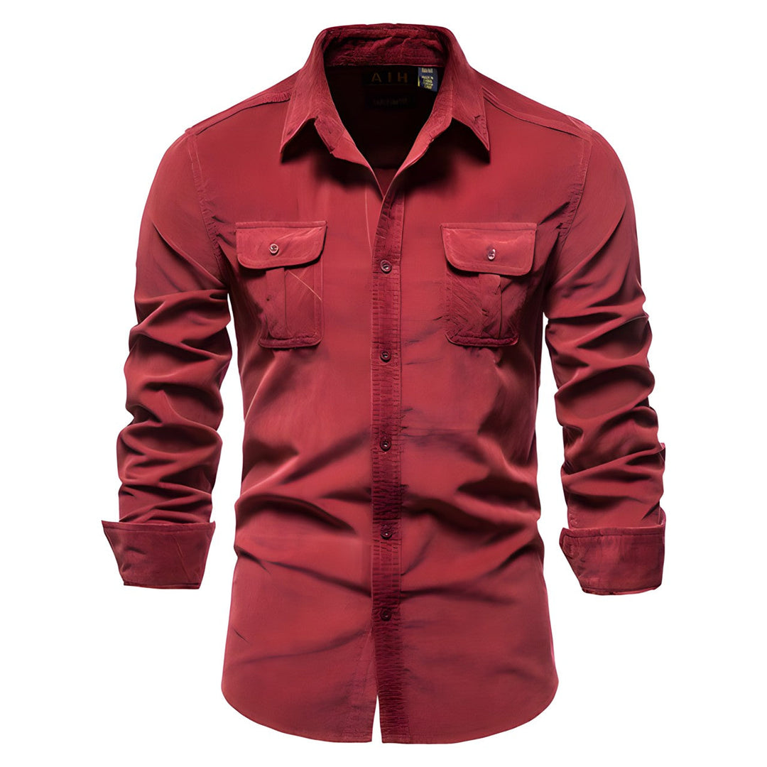 Derwyn - Camicia casual morbida al tatto