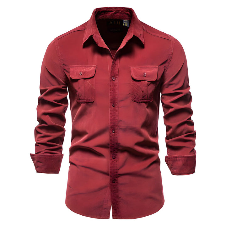 Derwyn - Camicia casual morbida al tatto