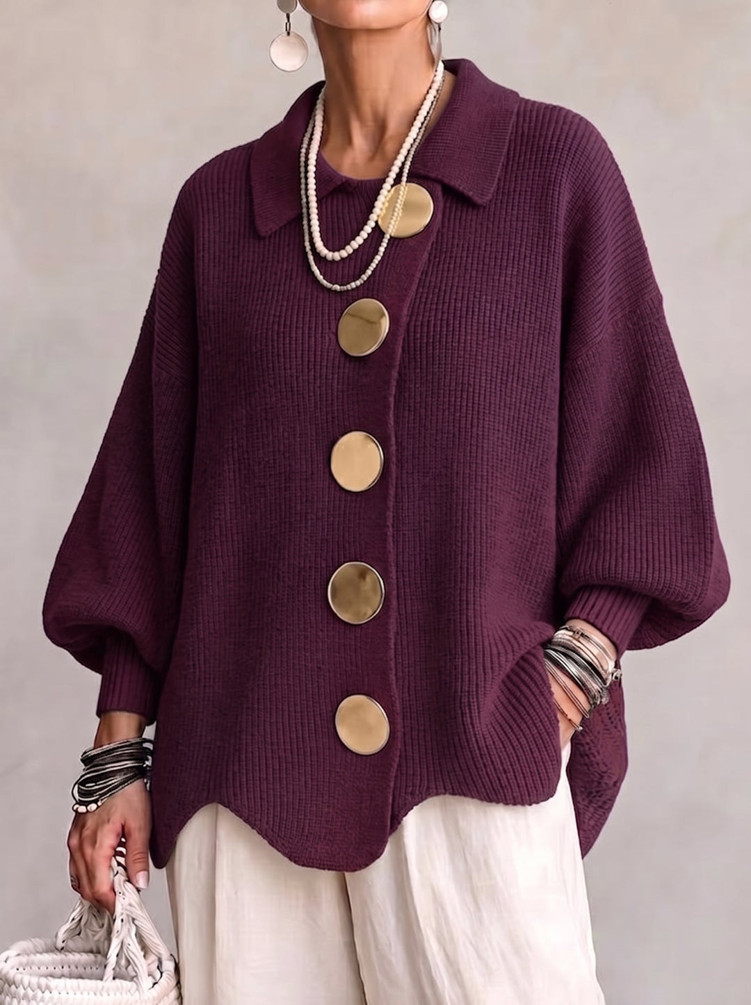 Kaelinae - Cardigan oversize pesante