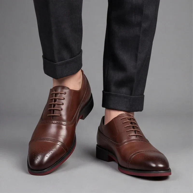 Arvid - Scarpe Oxford premium a punta squadrata