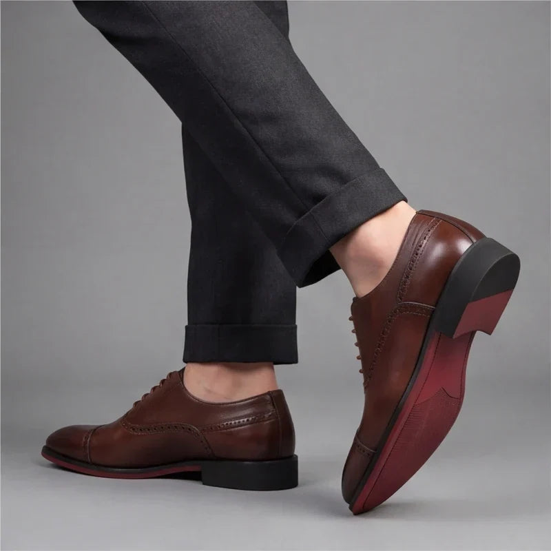 Arvid - Scarpe Oxford premium a punta squadrata
