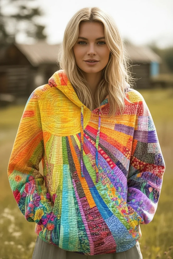 Jessanova - Felpa patchwork dal tocco morbido