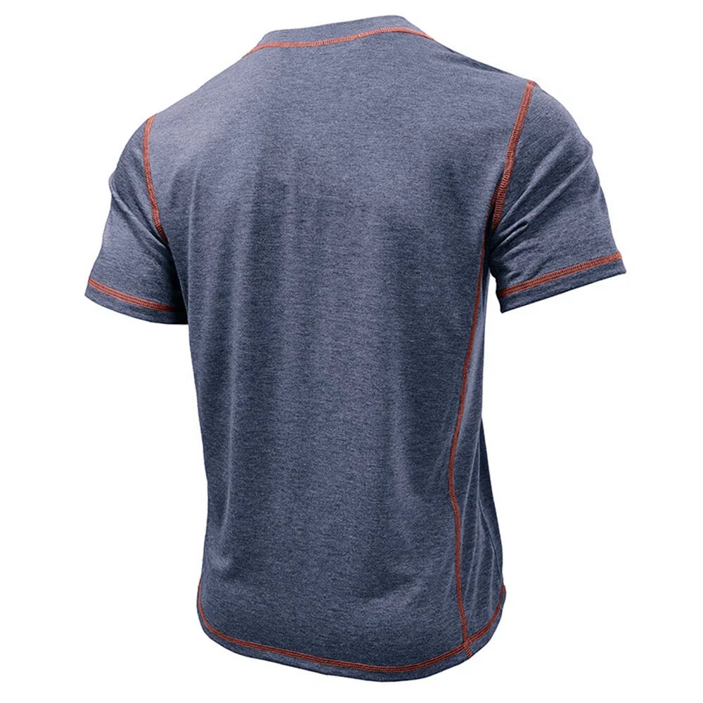 Bardwell - T-shirt Henley effetto soft touch