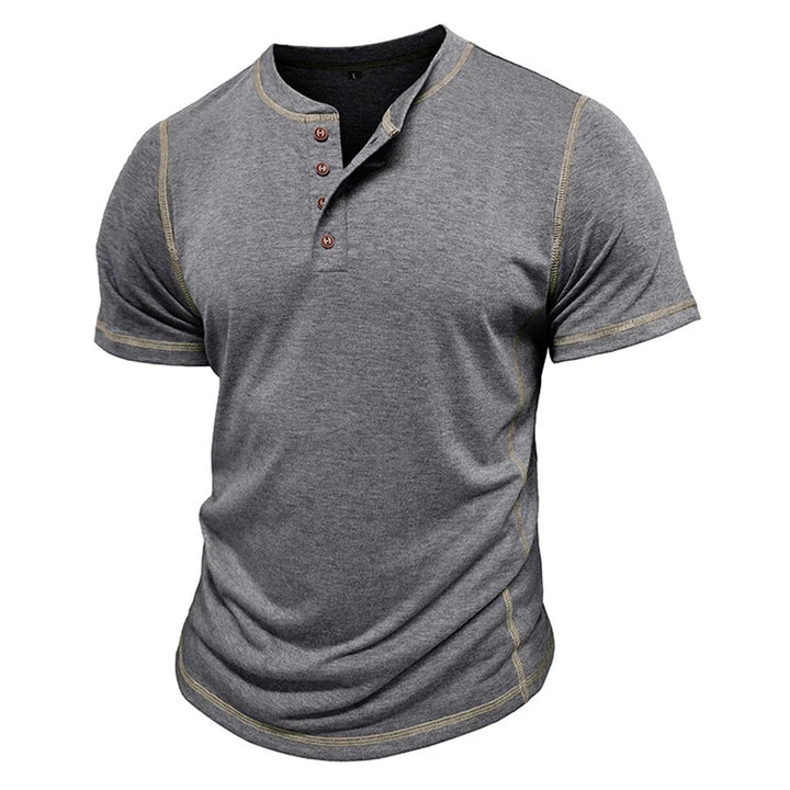 Bardwell - T-shirt Henley effetto soft touch