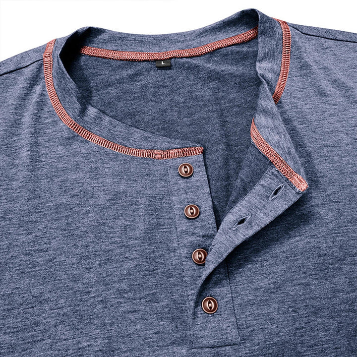 Bardwell - T-shirt Henley effetto soft touch