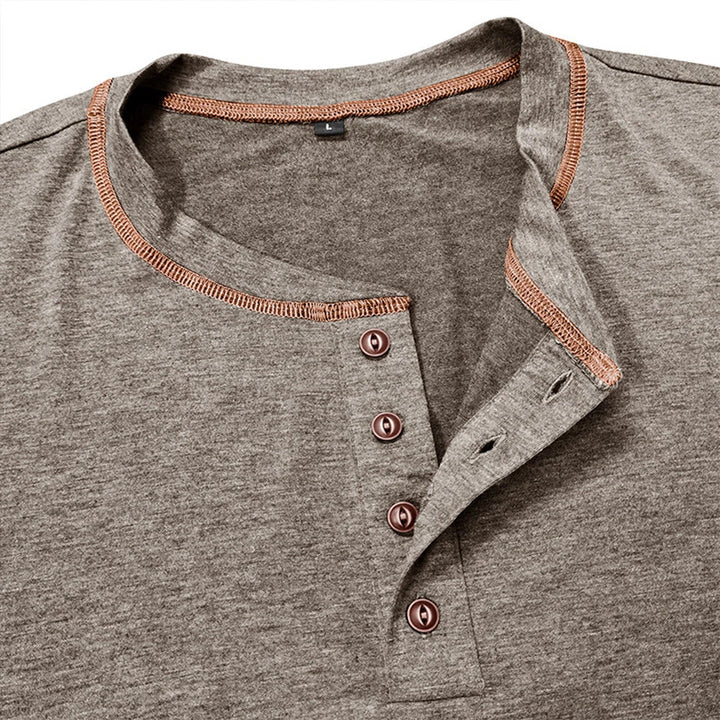 Bardwell - T-shirt Henley effetto soft touch