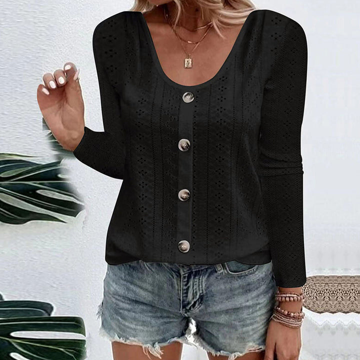 Aelwen - Blusa a girocollo dal tocco morbido