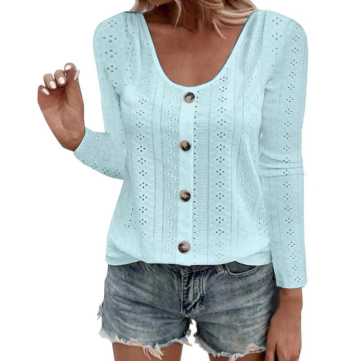 Aelwen - Blusa a girocollo dal tocco morbido